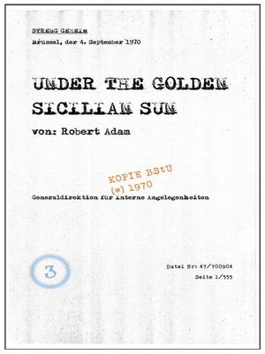 cover image of Under the Golden Sicilian Sun